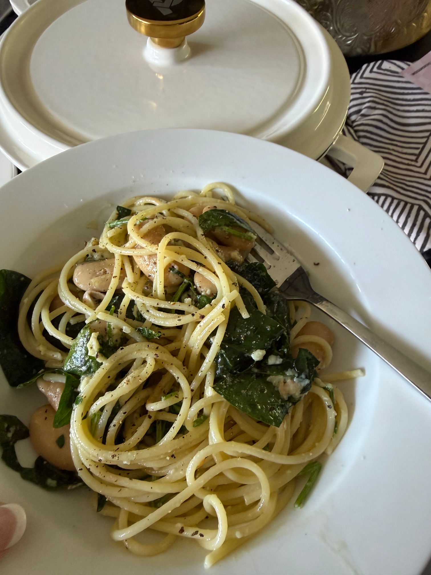 Creamy Garlic Parmesan Chicken Spaghetti