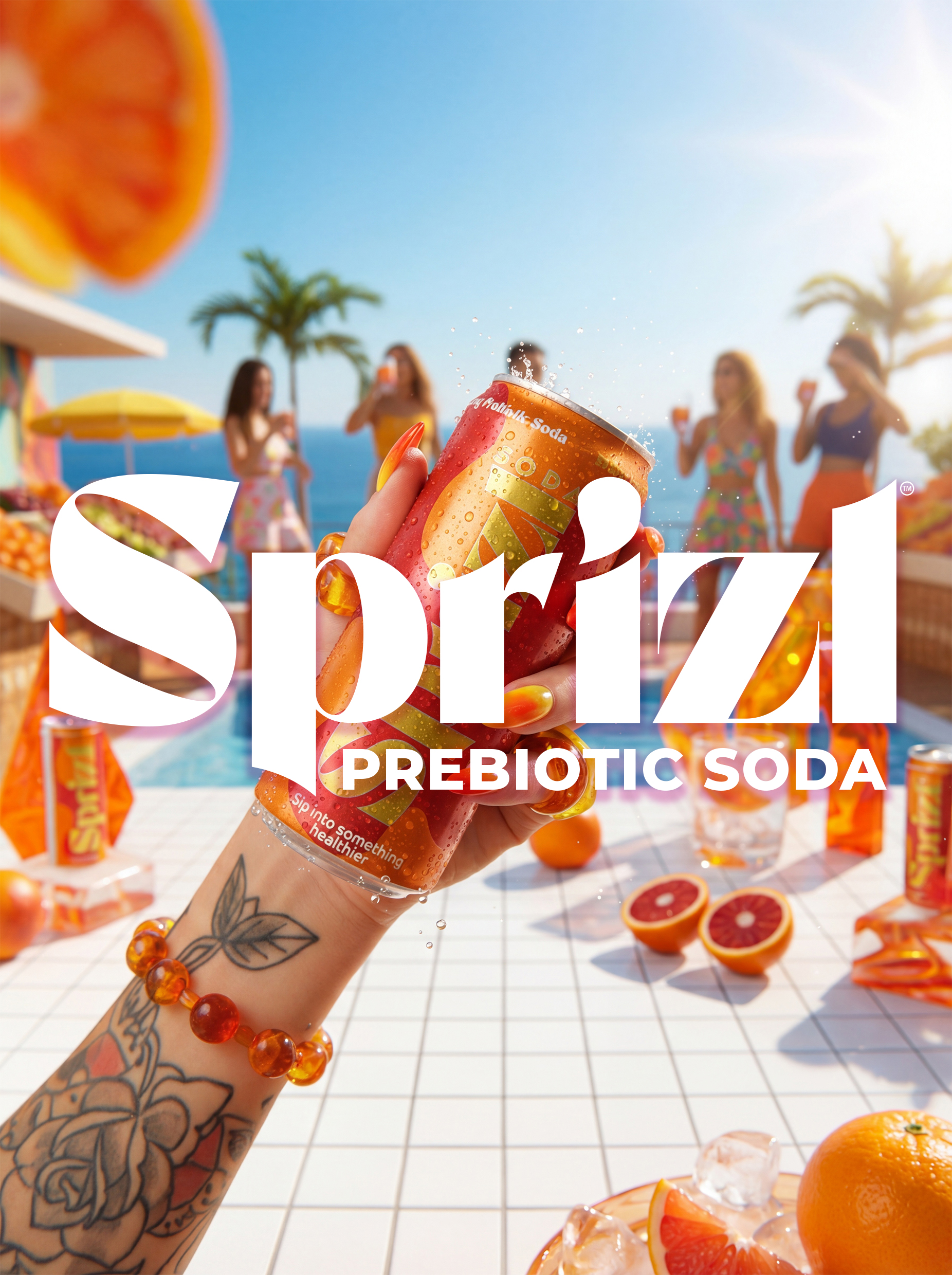 Sprizl Prebiotic Soda